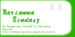 marianna bindasz business card